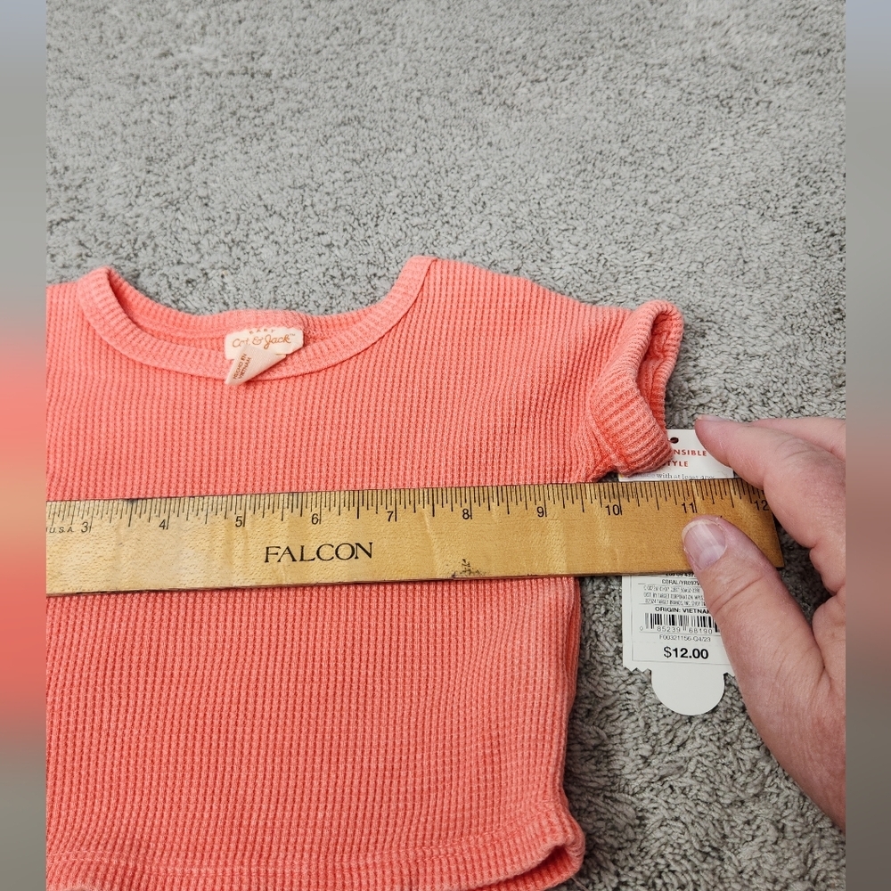 Baby Solid Top & Bottom Set - Cat & Jack Orange Newborn - Picture 9 of 14